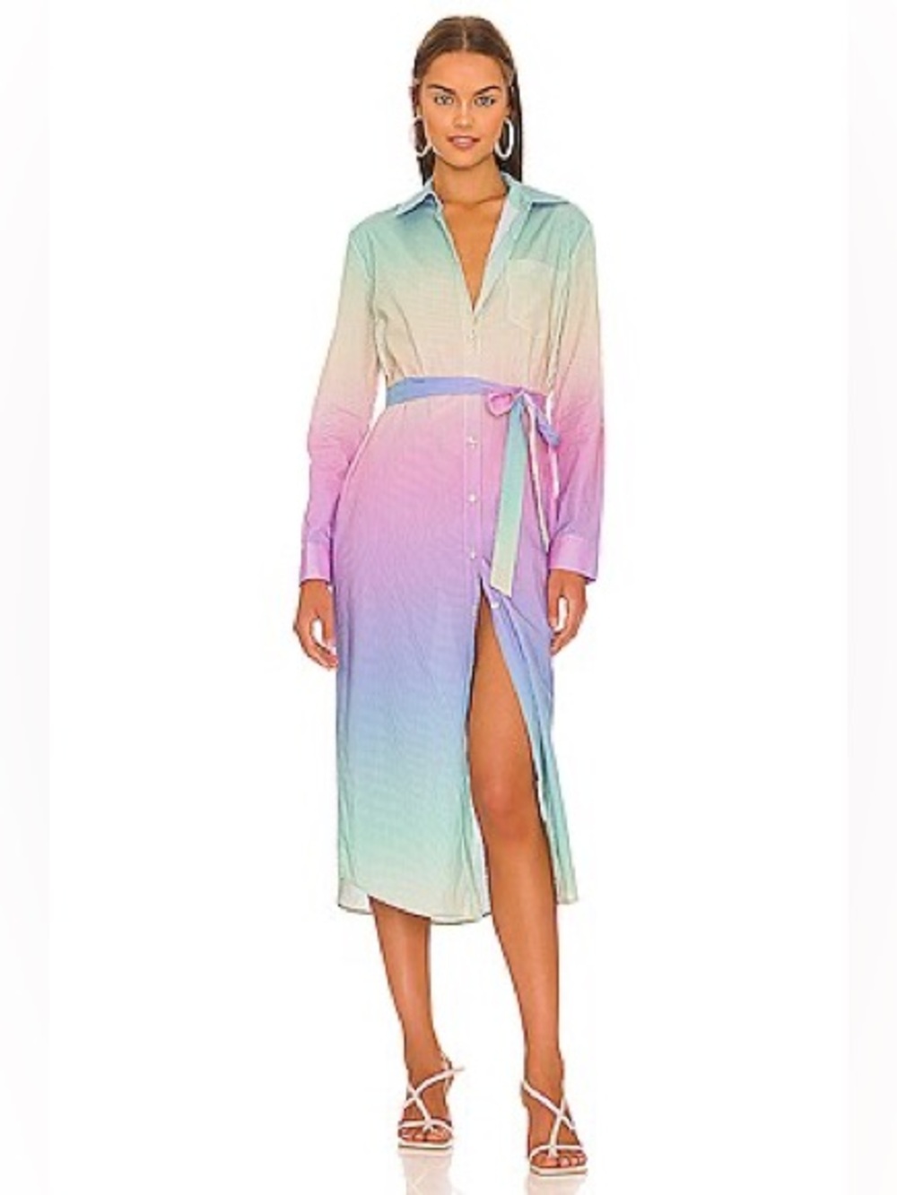 LE SUPERBE Girlfriend Cover Up Dress in
Ombre Sky | size 4